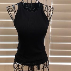 Topshop Black Tank Top Size 2